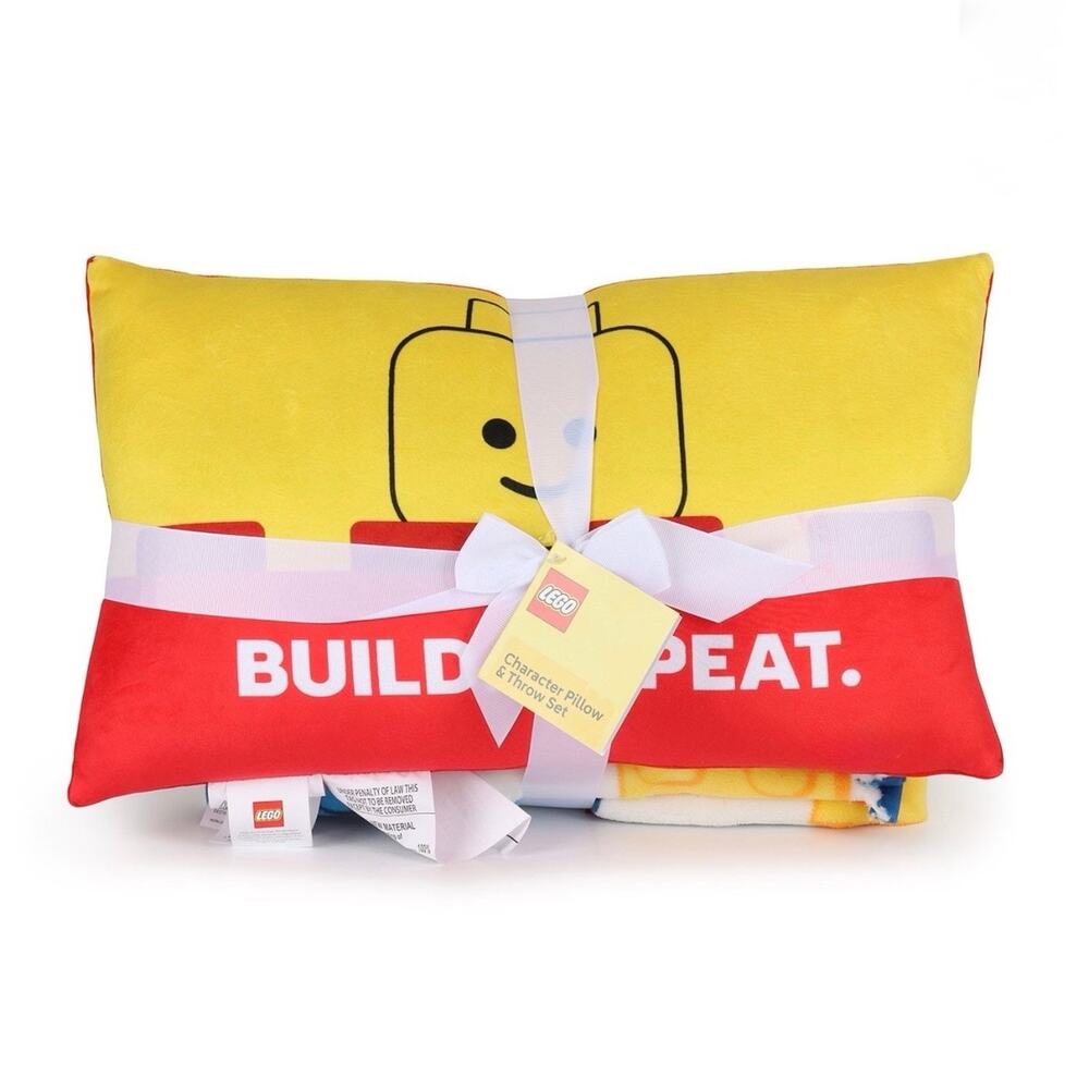 Lego Pillow & Throw Blanket Set